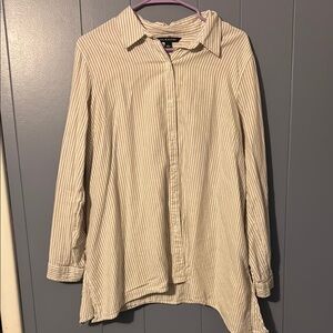 Striped Button-Up Shirt